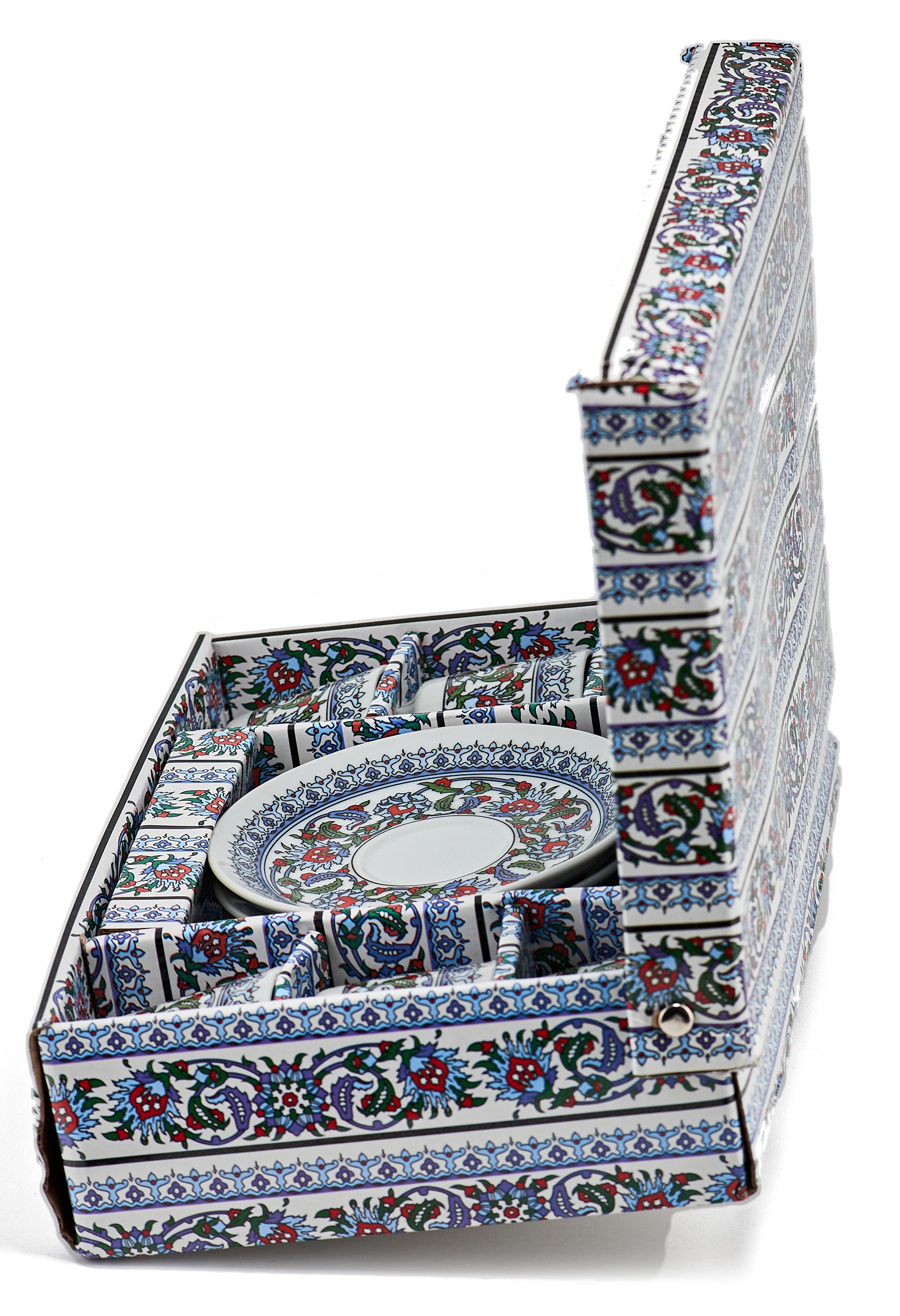 Турецкий набор керамика (С орнаментом синий) фото #29